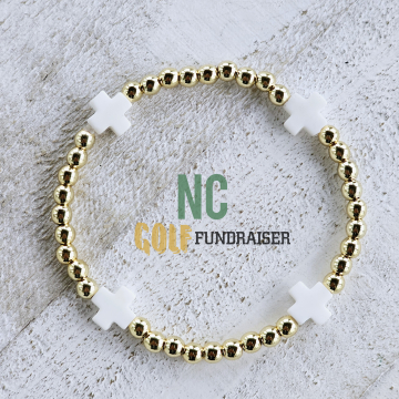 NC White & Gold Bracelet