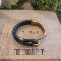 Brass & Leather Bangle