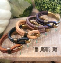 Brass & Leather Bangle