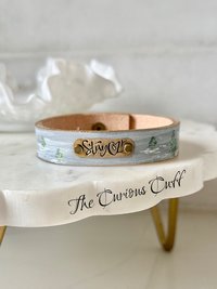 Stay Cozy Leather Cuff  