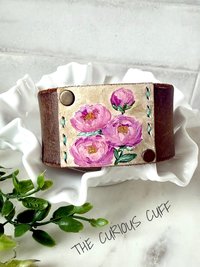 Canvas Rose Cuff