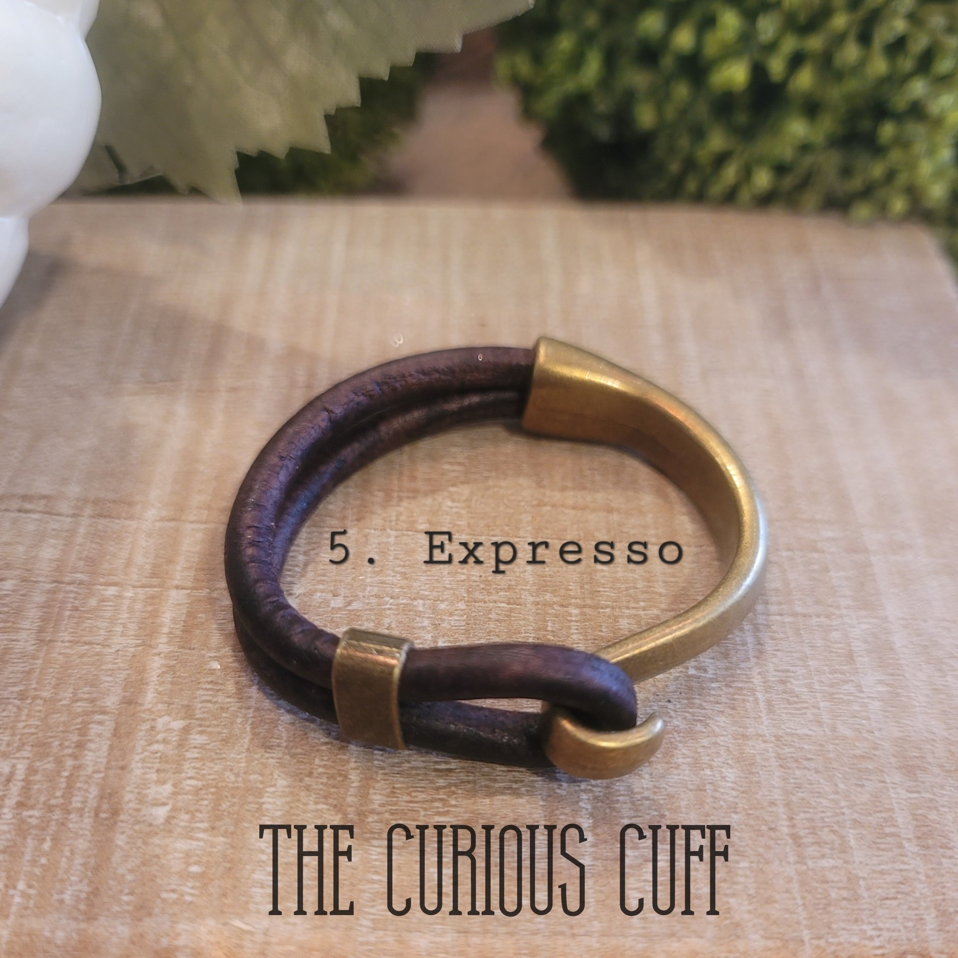 Brass & Leather Bangle