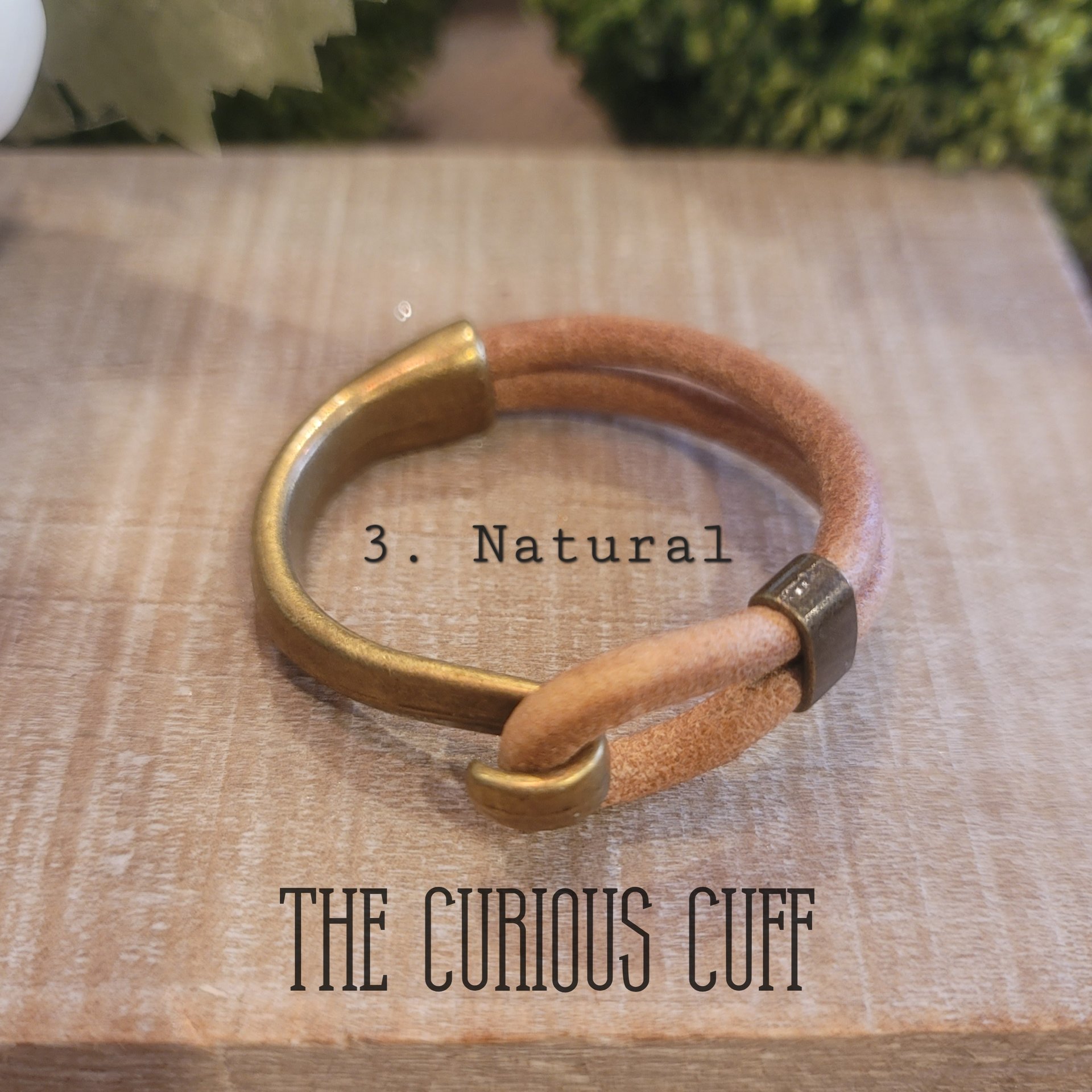 Brass & Leather Bangle
