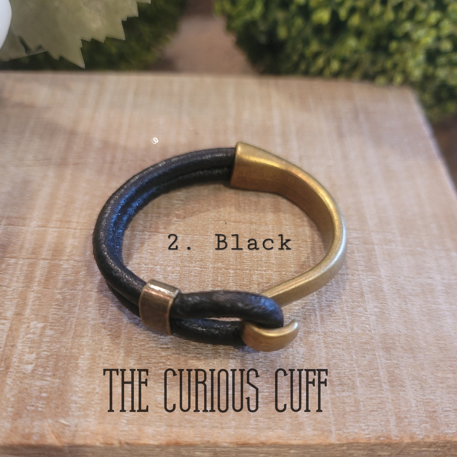 Brass & Leather Bangle