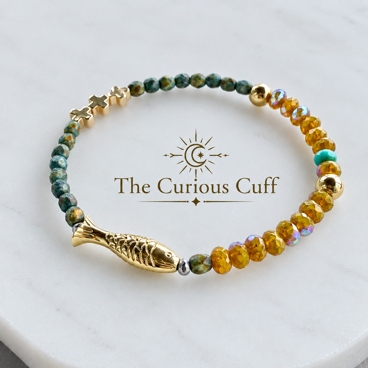 GOLDEN CATCH ✦ 24K Gold Fish Bracelet
