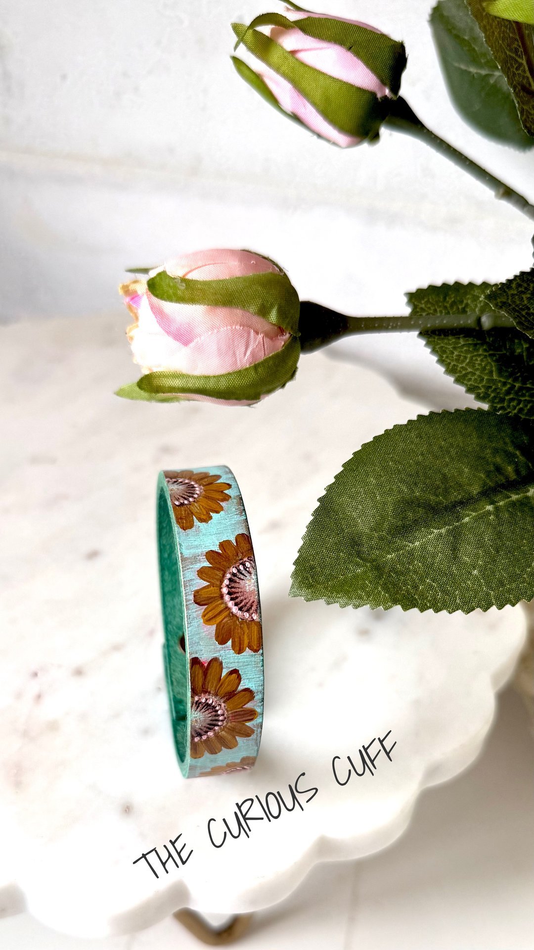 Dusty Turquoise Blooms