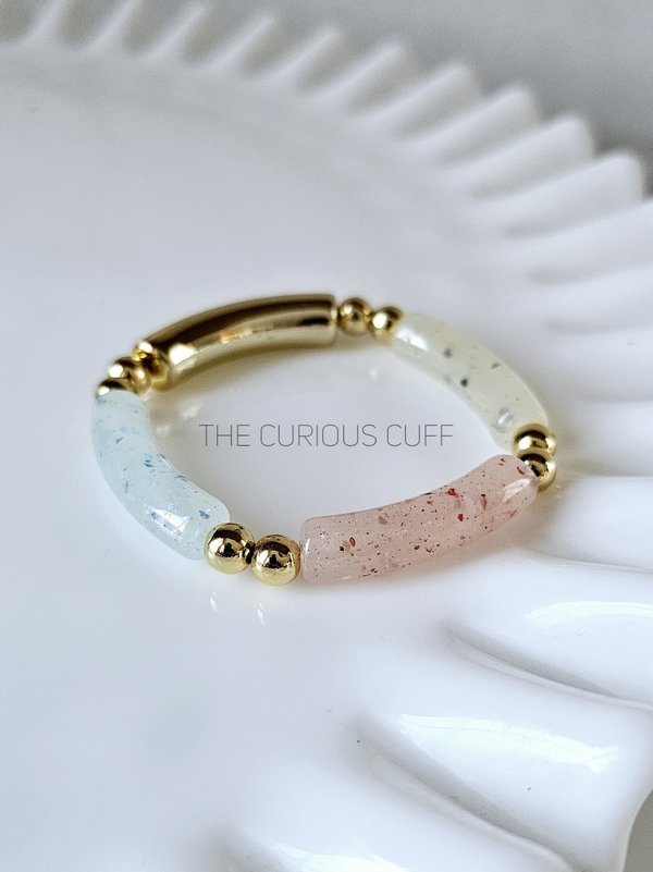 Pastel and Gold Bracelet