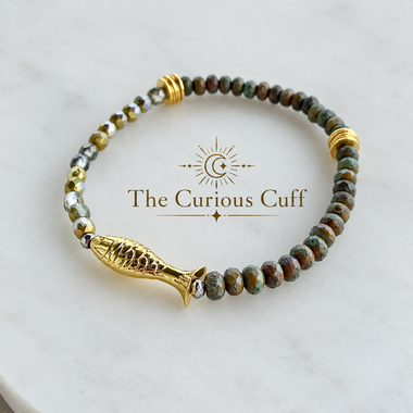 FIN & FORTUNE ✦ 24K Gold Fish Bracelet