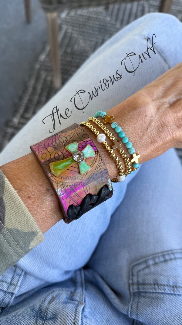 Vibrant Stained Glass Cuff