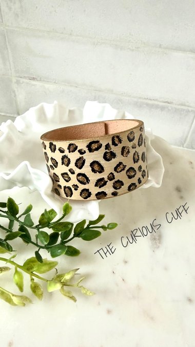 Wide Leopard Cuff